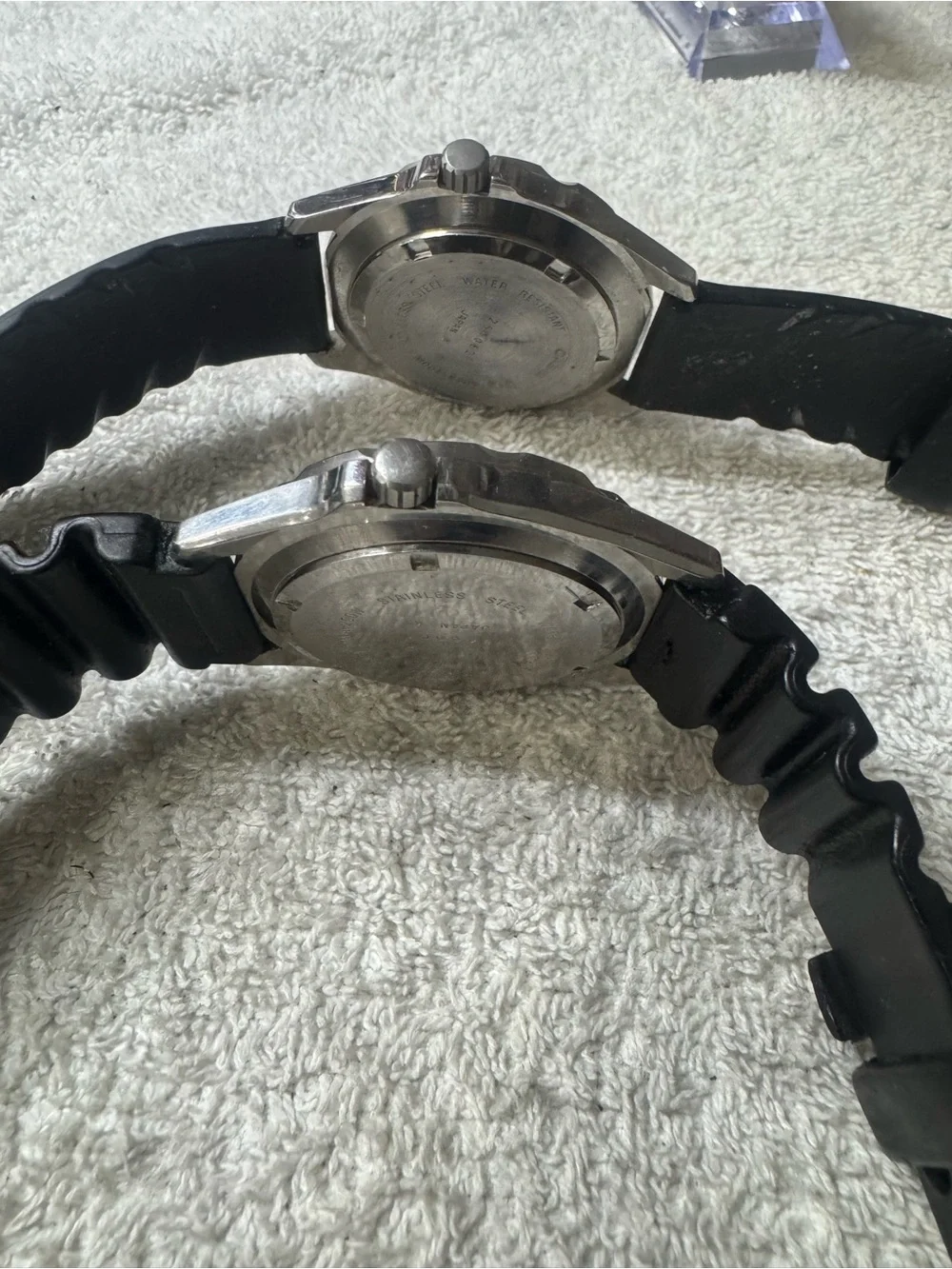 Casio Black Dial Men's Quartz Dive-Style Watch with Gold Accents